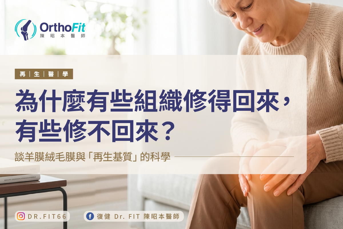 為什麼有些組織修得回來有些修不回來？談羊膜絨毛膜與再生基質的科學